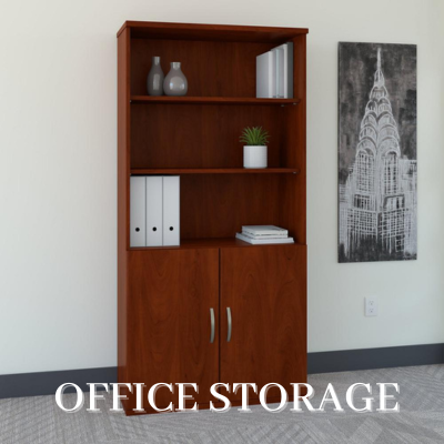 Office storage with a bookcase