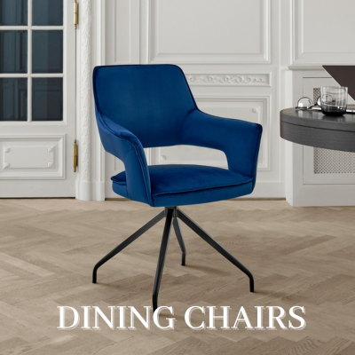 a blue chair in a room