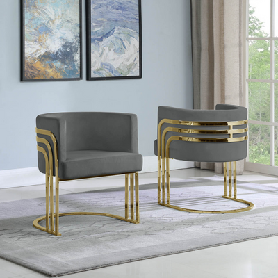 two chairs in a room