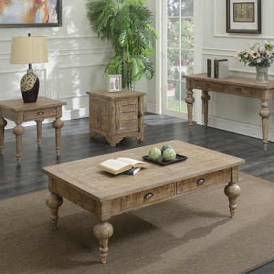 a group of tables in a room