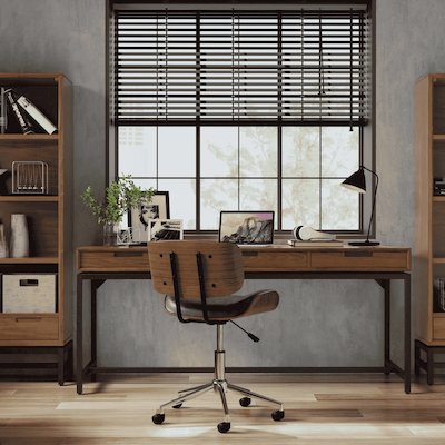 Chair next to a desk