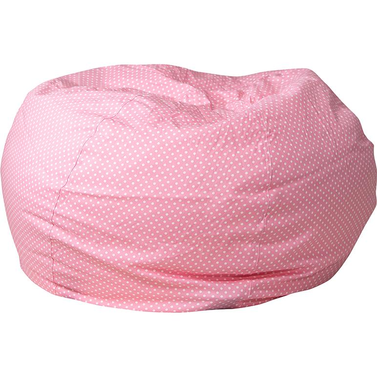 Oversized Light Pink Dot Bean Bag Chair | eBay