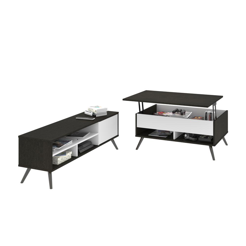 Details About Small Space Krom 2 Piece Lift Top Storage Coffee Table And Tv Stand In Deep