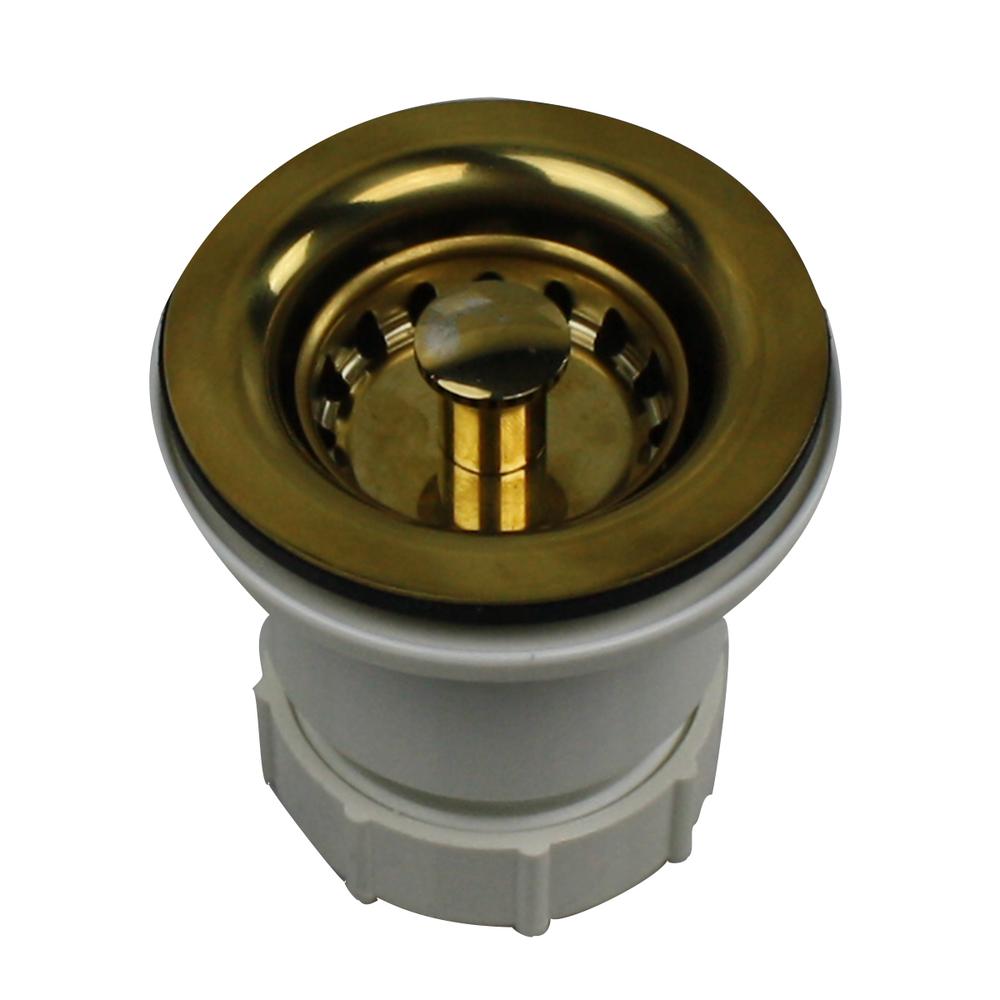Junior Duo Bar Sink Drain In Polished Brass NS403PB eBay