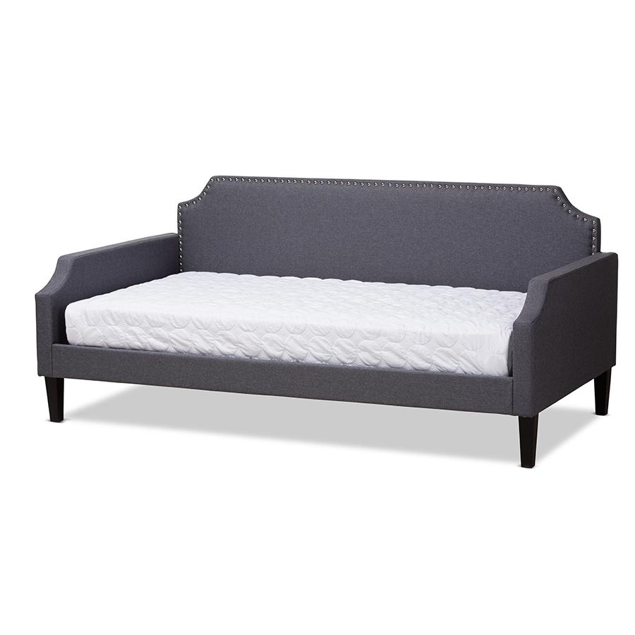 Walden Modern And Contemporary Grey Fabric Upholstered Twin Size Walden Modern And Contemporary Grey Fabric Upholstered Twin Size Sofa Daybed