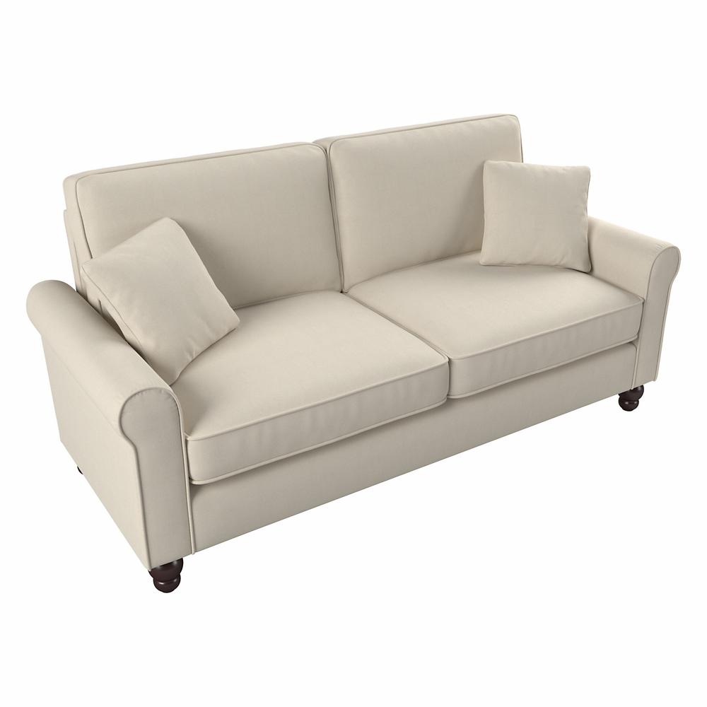 Bush Furniture Hudson 73W Sofa, Cream Herringbone Fabric