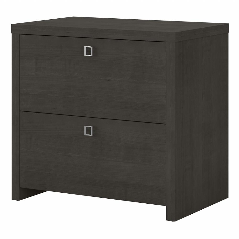 Bush Furniture Office By Kathy Ireland Echo 2 Drawer Lateral File Cabinet Charcoal Maple