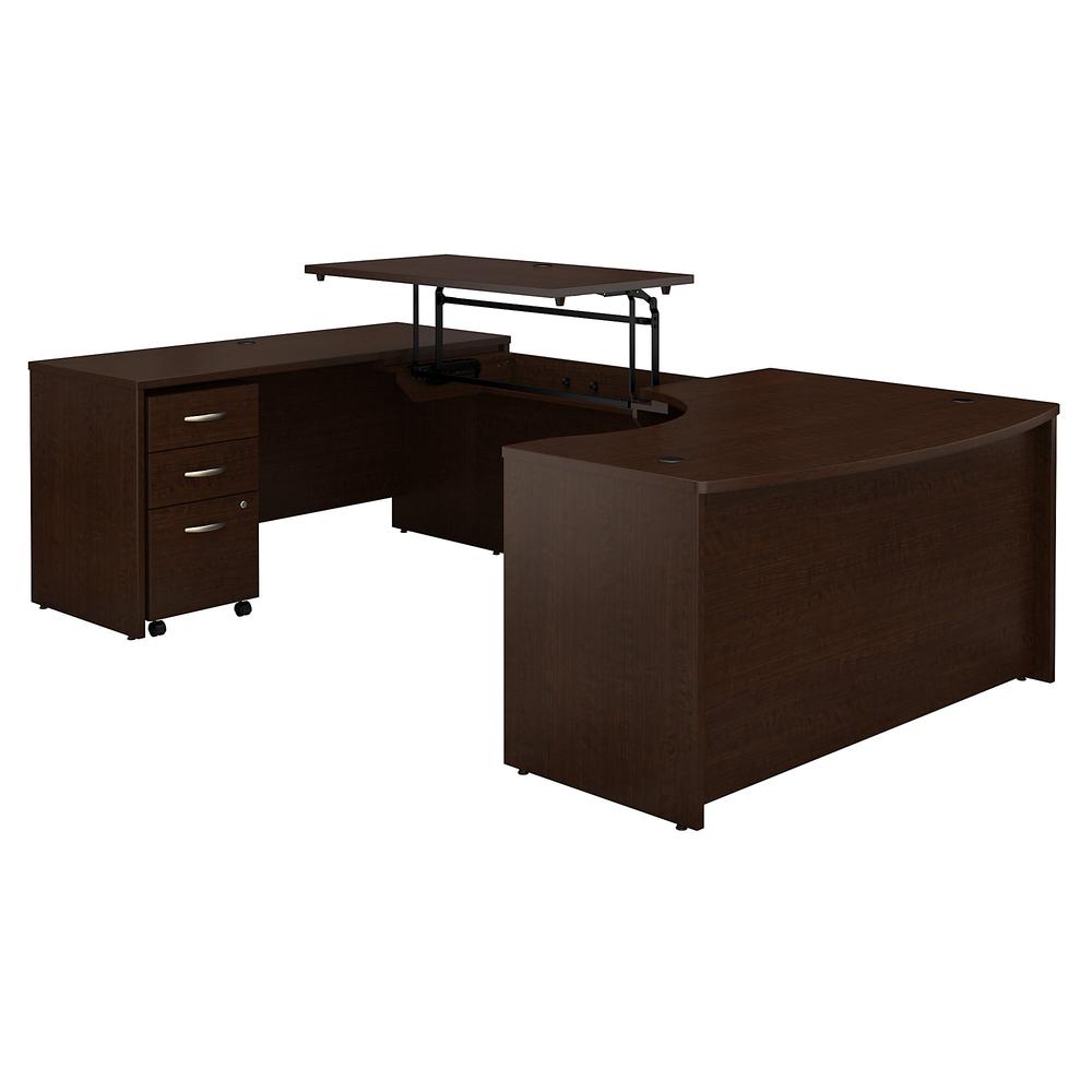 Series C 60W x 43D Left Hand 3 Position Sit to Stand U Shaped Desk with