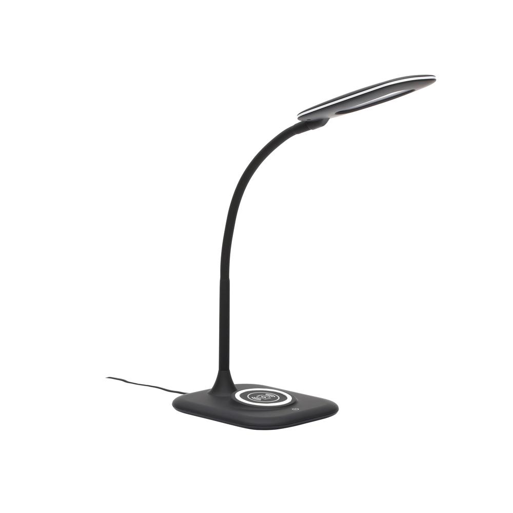 LED Desk Lamp with Integrated Wireless Charging Station, Black | eBay