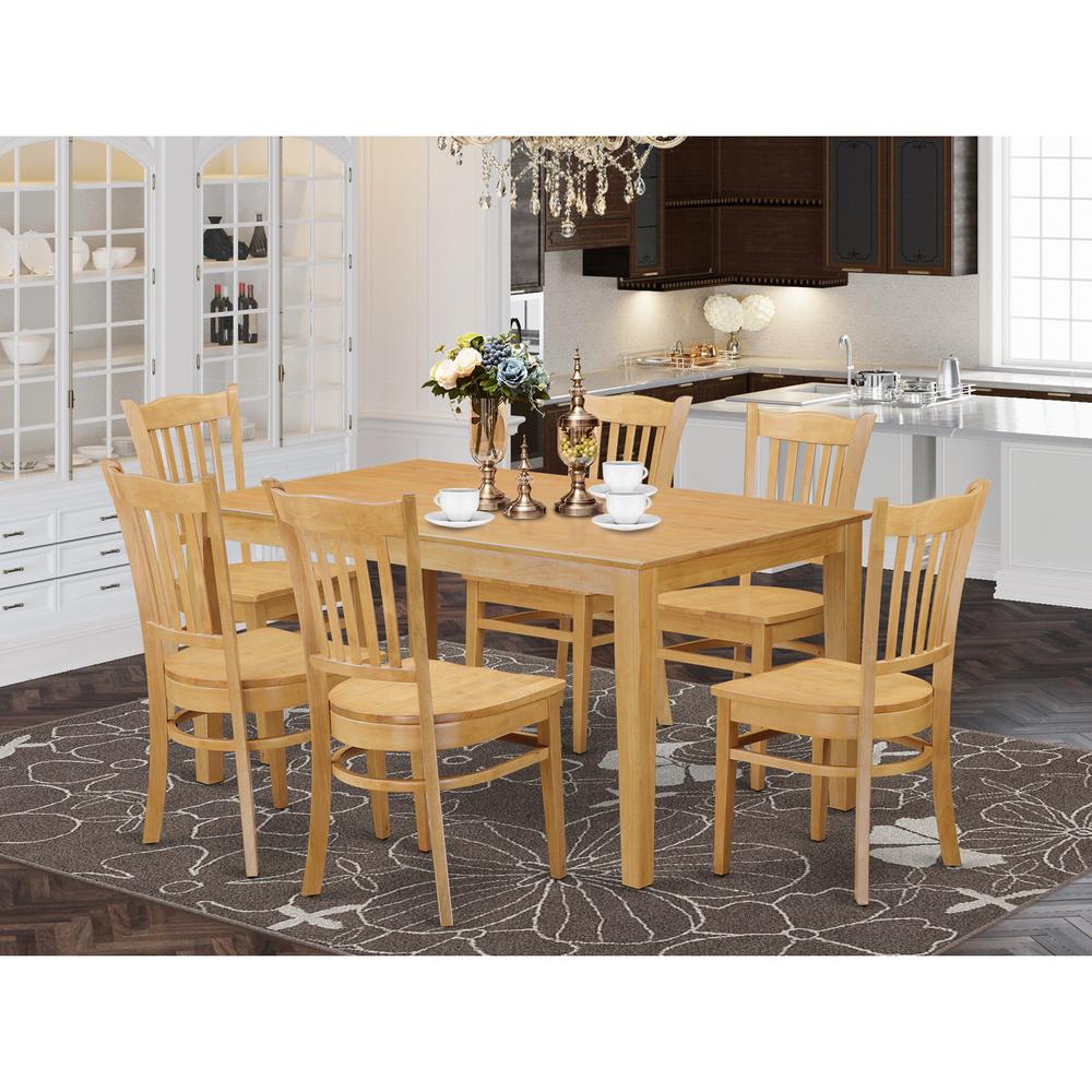 7 Pc Dining room set - Dinette Table and 6 Kitchen Chairs 840017306067 eBay
