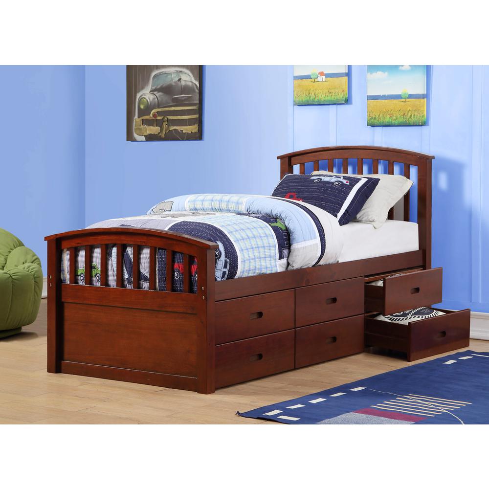Donco Kids Twin 6 Drawer Storage Bed For Sale Online Ebay