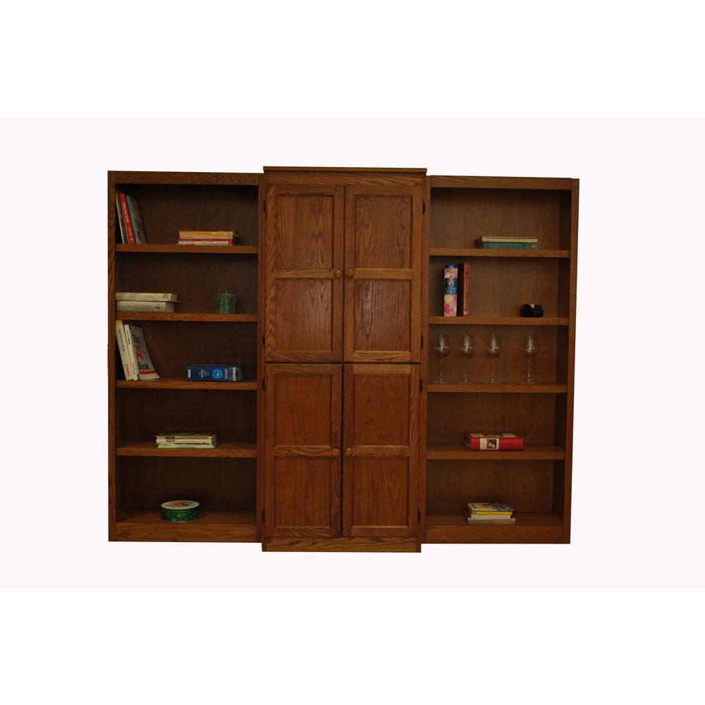 Concepts in Wood Wall and Storage System, 15 Shelves, Dry Oak Finish ...