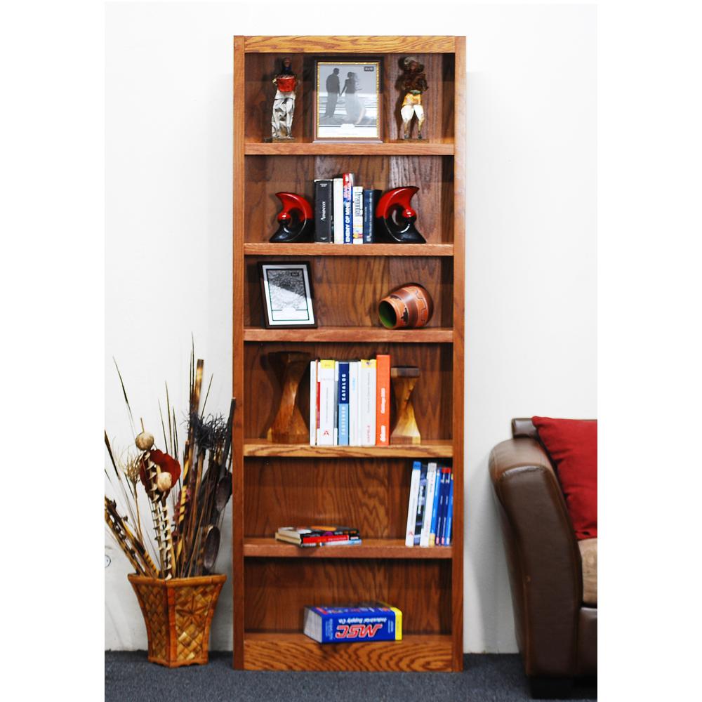 Concepts in Wood Single Wide Bookcase, 6 Shelves, Dry Oak Finish eBay
