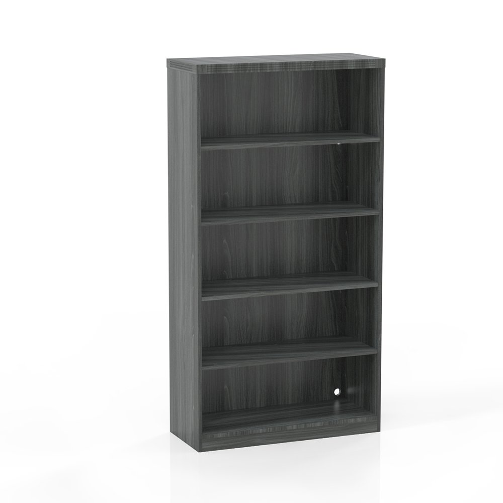 Scranton /& Co 5 Shelf Bookcase in Washed Gray