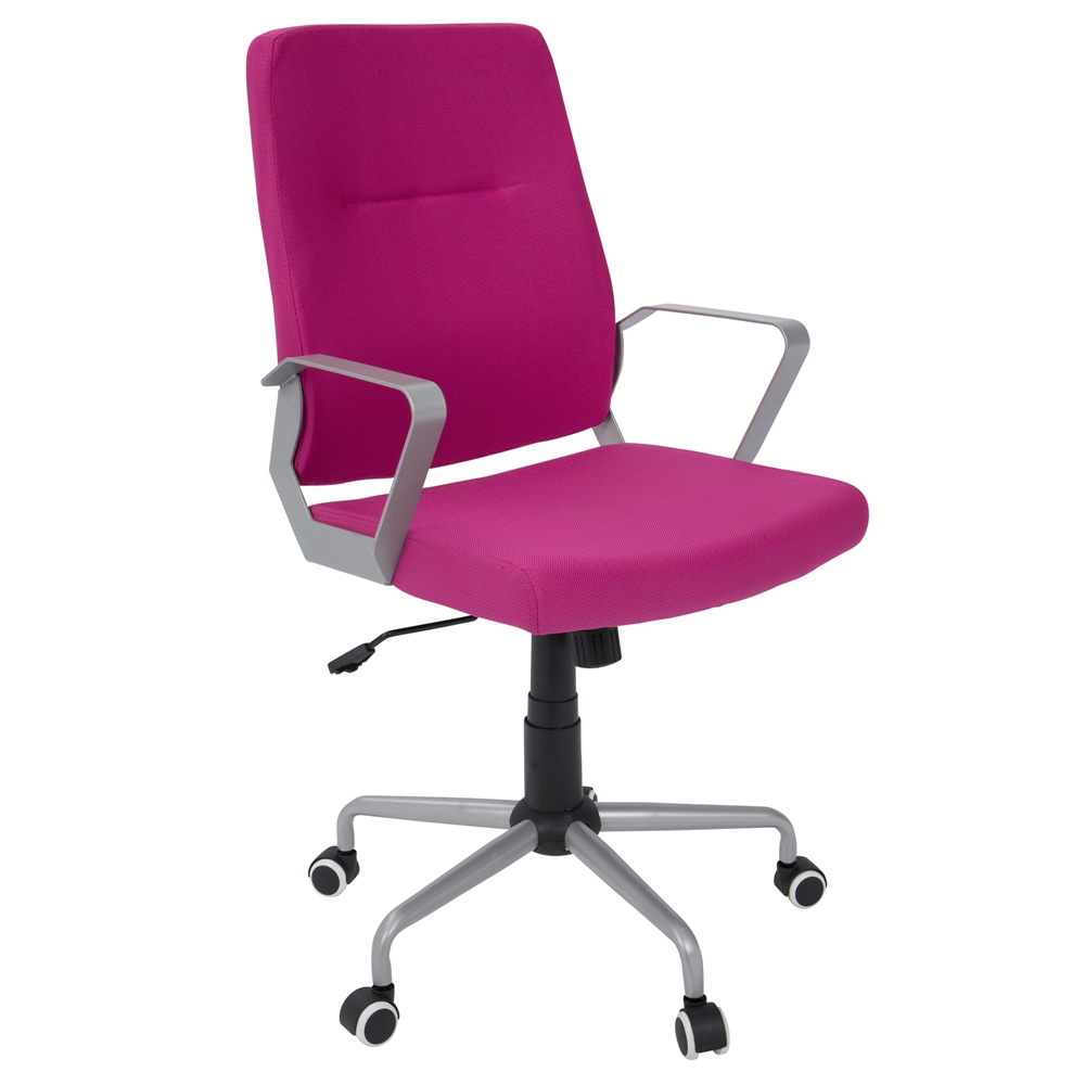 LumiSource Zip Contemporary Office Chair in Hot Pink ...