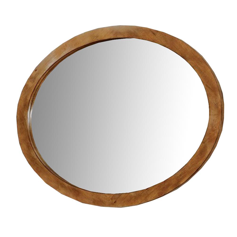 Lennart Wall Mounted Oval Mirror In Oak Finish eBay