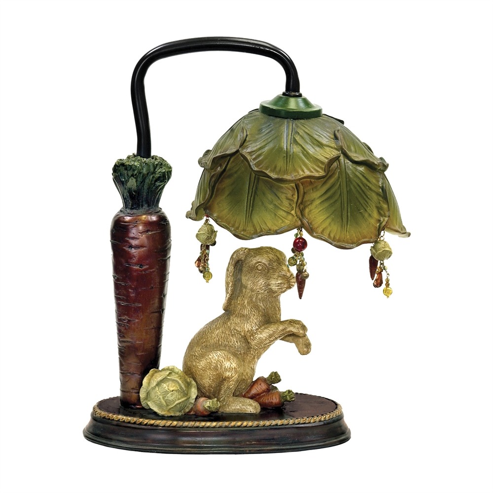 Rabbit Under Leaf Mini Accent Table Lamp eBay