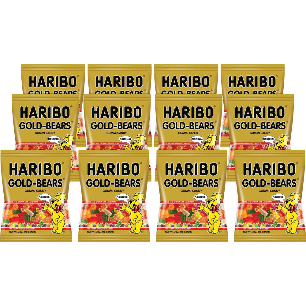 HARIBO GoldBears Gummi Candy Lemon, Orange, Pineapple, Raspberry